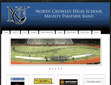 Tablet Screenshot of mightypantherband.org